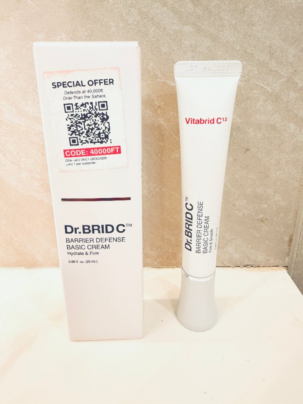Dr.BRID C Barrier Defense Basic Cream 20mL New Foil Sealed